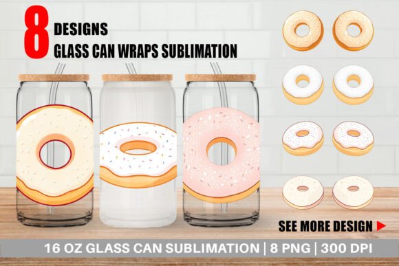 Download Glass Can Powdered Donut - Premium Bundle