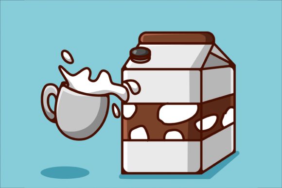 Download Powdered Milk and a Glass of Milk - Powdered Collection