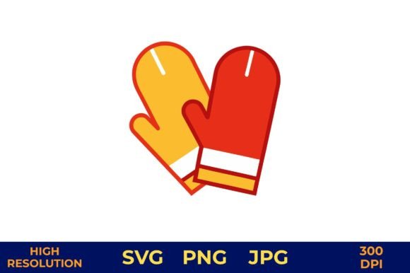 Download Oven Mitts Vector Design for Cooking - Vector Collection